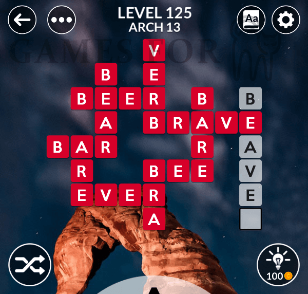 Wordscapes Level 125 Answers All Modes Games For Cats