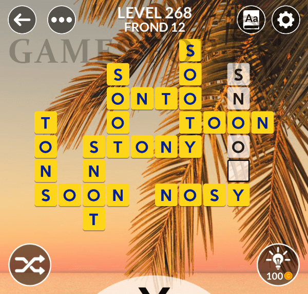 Wordscapes Level 268 Answers All Modes Games For Cats