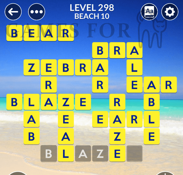 Wordscapes Level 298 Answers All Modes Games For Cats