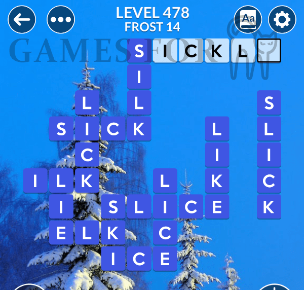 Wordscapes Level 478 Answers All Modes Games For Cats