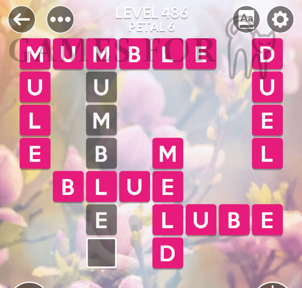Wordscapes Level 486 Answers All Modes Games For Cats