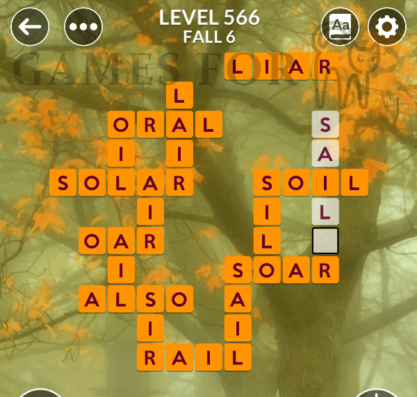 Wordscapes Level 566 Answers All Modes Games For Cats